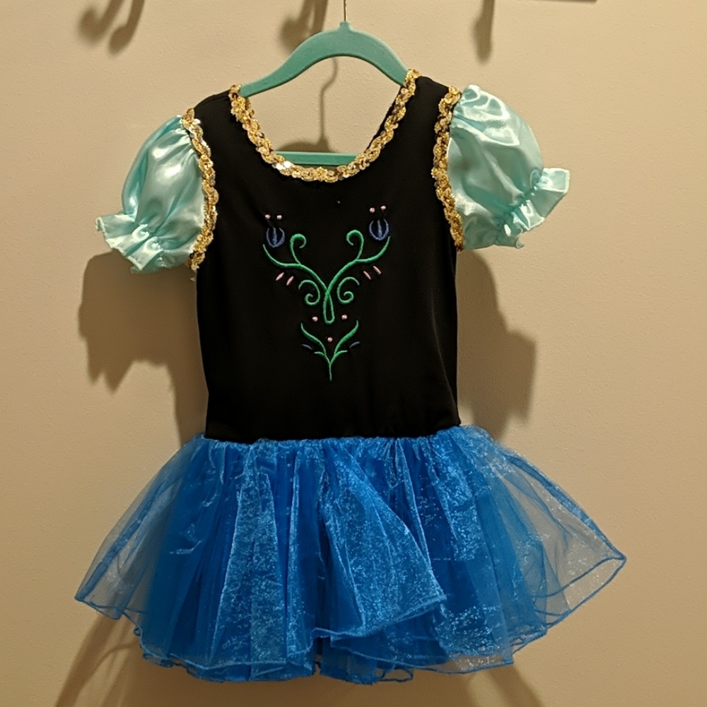 Frozen Anna tutu leotard dress
